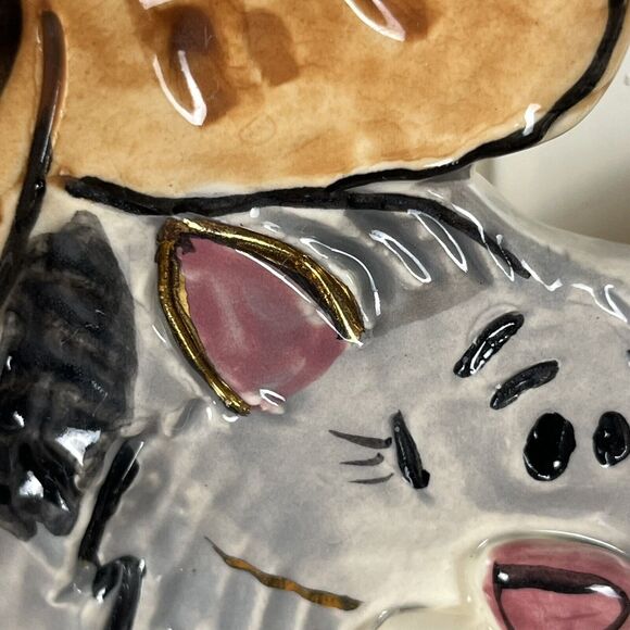 Vtg You Bring Out The Kitten In Me Blue Sky Ceramic Cat Wall Art Goldminc 2002 - Picture 15 of 16